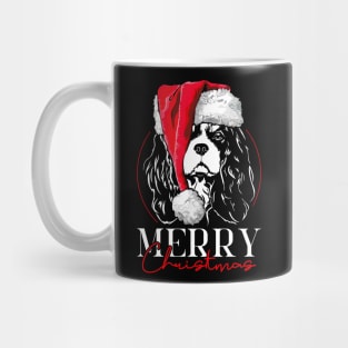 Funny Cavalier King Charles Spaniel Santa Merry Christmas dog mom Mug